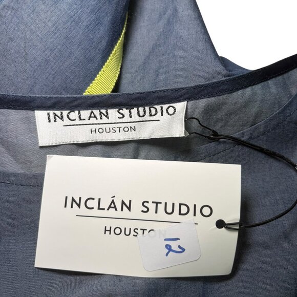 Inclán Studio Houston Chambray Tank Top NWT Sample $214 - Picture 2 of 7
